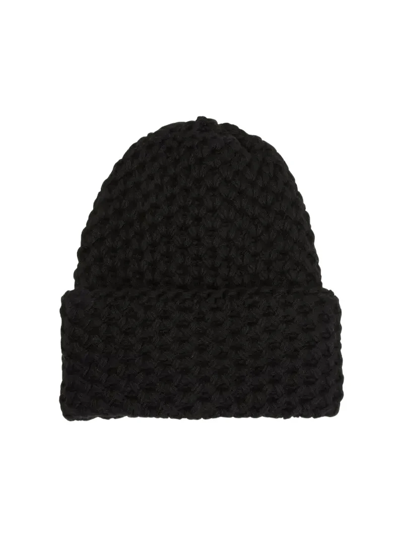 Cashmere Honeycomb Knit Beanie