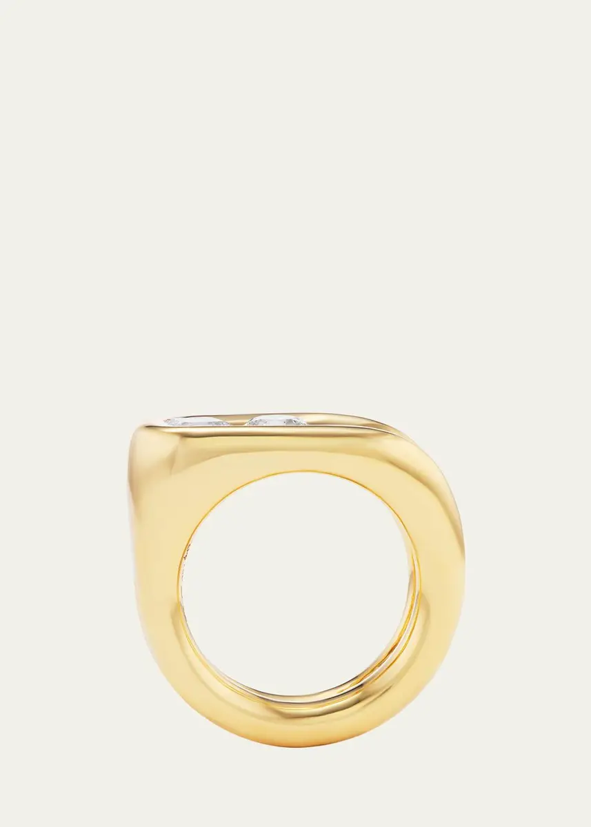 Uniform Object 18K Yellow Gold Impact Diamond Ring | Thumbnail 2