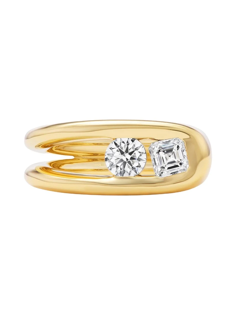 18K Yellow Gold Impact Diamond Ring 18K Yellow Gold Impact Diamond Ring