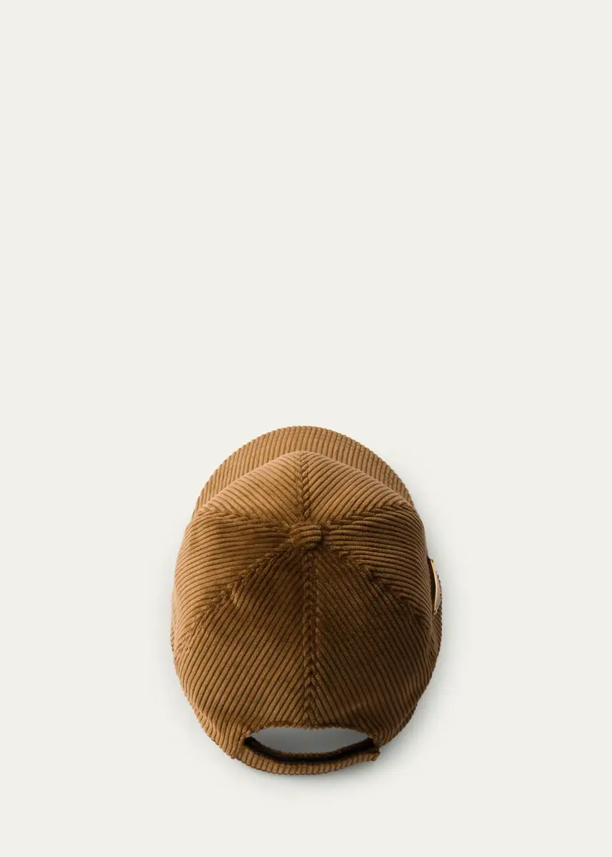 Prada Corduroy Baseball Cap | Thumbnail 2 Prada Corduroy Baseball Cap | Thumbnail 2