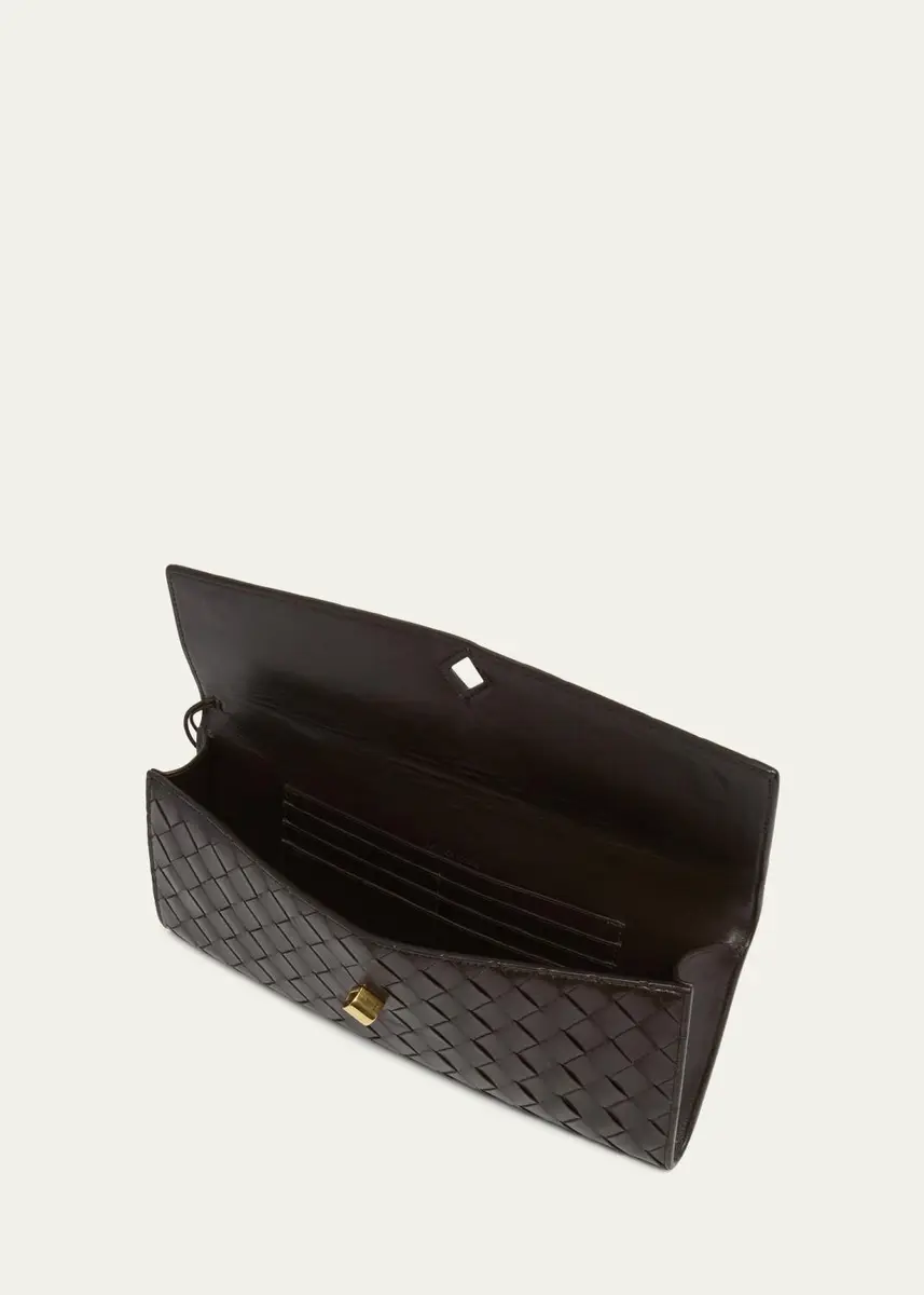 Bottega Veneta Long Andiamo Clutch Bag with Handle | Thumbnail 4 Bottega Veneta Long Andiamo Clutch Bag with Handle | Thumbnail 4