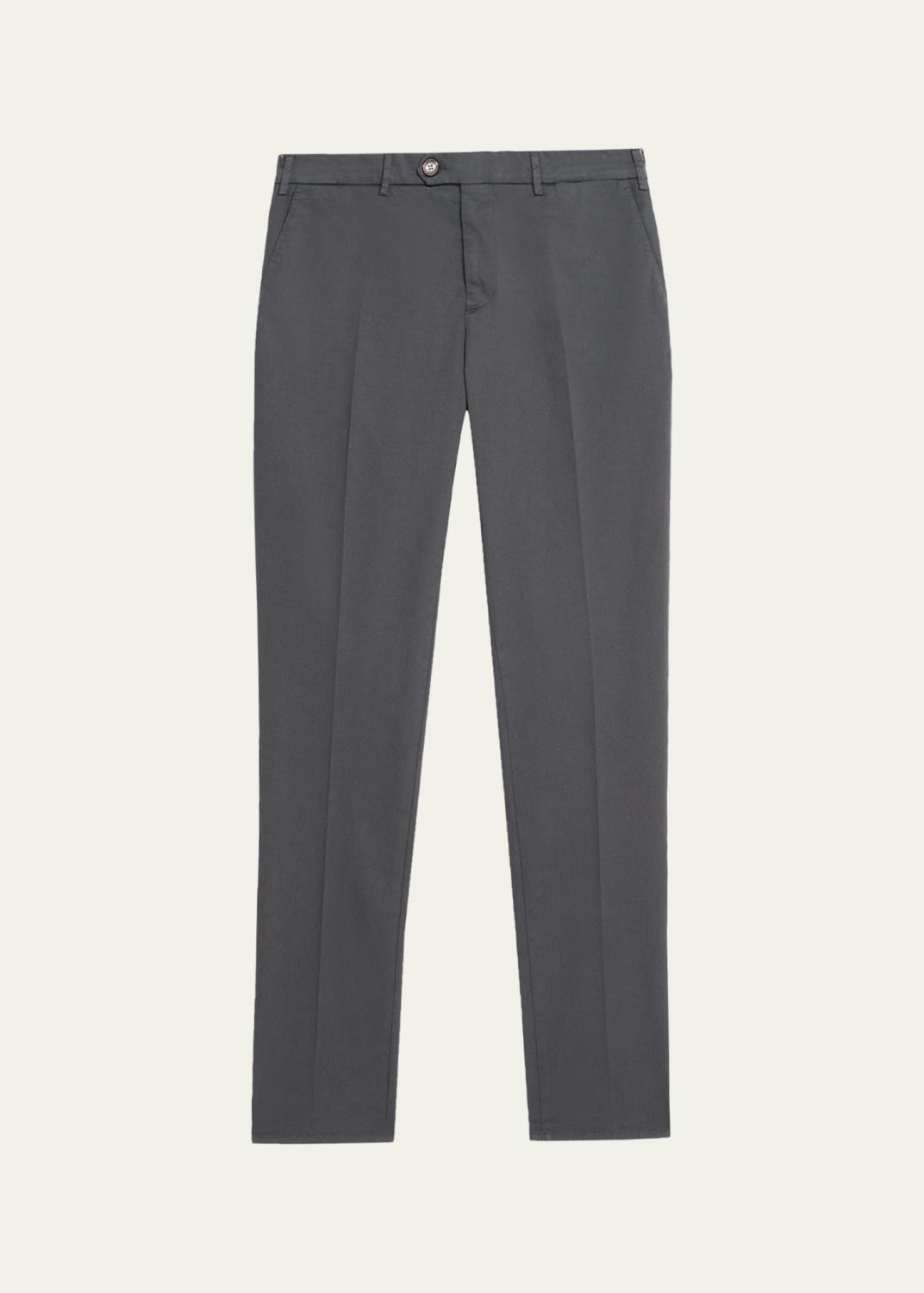 Brunello Cucinelli Men's American Pima Italian-Fit Chino Trousers