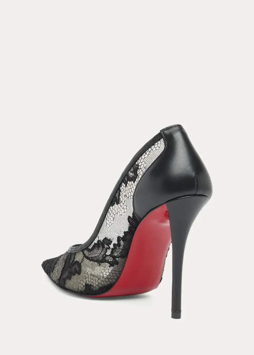 Christian Louboutin 100mm Miss Z Lace Pumps | Thumbnail 4 Christian Louboutin 100mm Miss Z Lace Pumps | Thumbnail 4