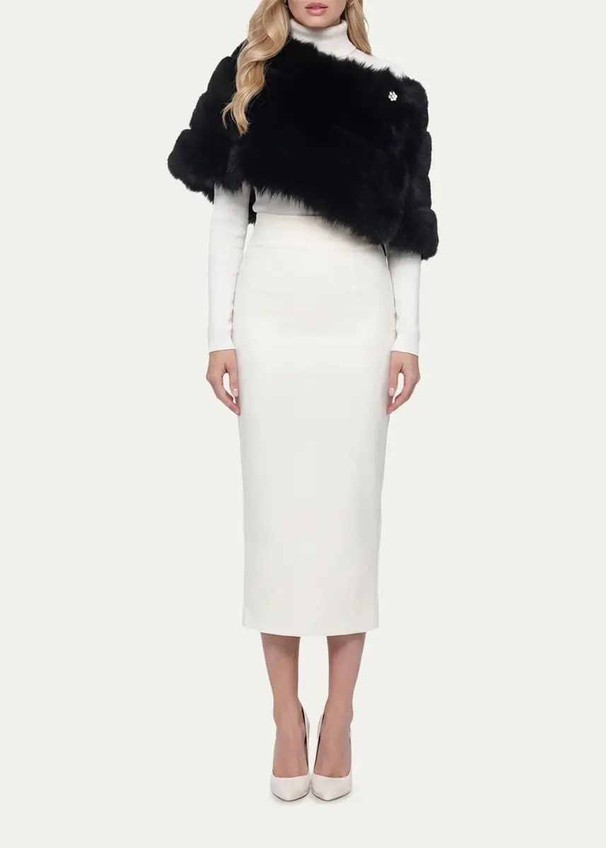 Gorski Reversible Merinillo Shearling Lamb Cape | Thumbnail 2 Gorski Reversible Merinillo Shearling Lamb Cape | Thumbnail 2