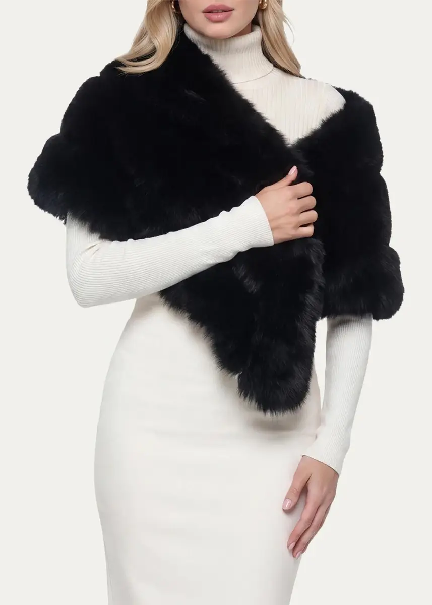 Gorski Reversible Merinillo Shearling Lamb Cape | Thumbnail 4 Gorski Reversible Merinillo Shearling Lamb Cape | Thumbnail 4