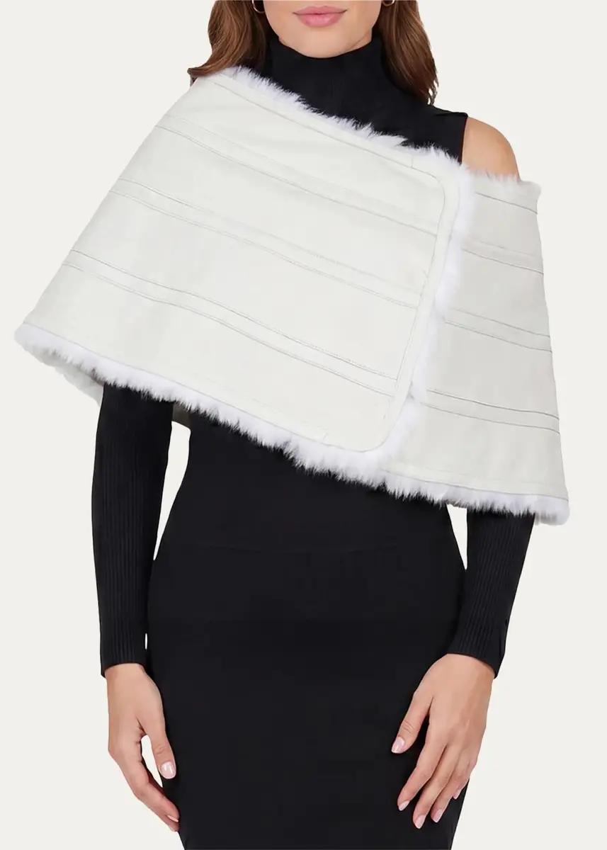 Gorski Reversible Merinillo Shearling Lamb Cape | Thumbnail 7 Gorski Reversible Merinillo Shearling Lamb Cape | Thumbnail 7