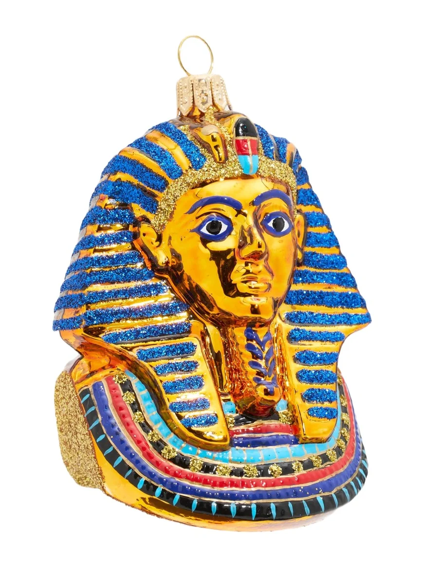 Impuls Glass Mask Of King Tut Ornament