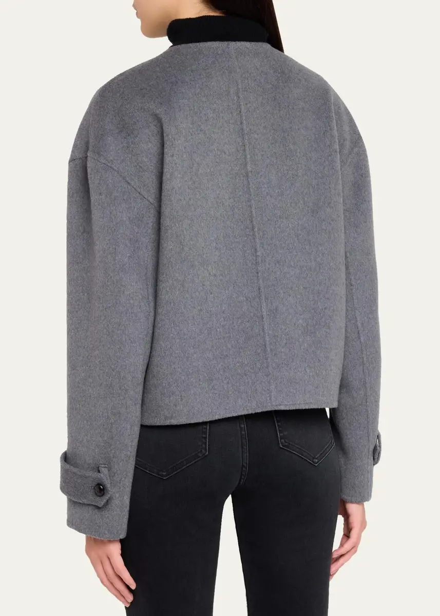 Veronica Beard Elaris Virgin Wool-Blend Crop Jacket | Thumbnail 3