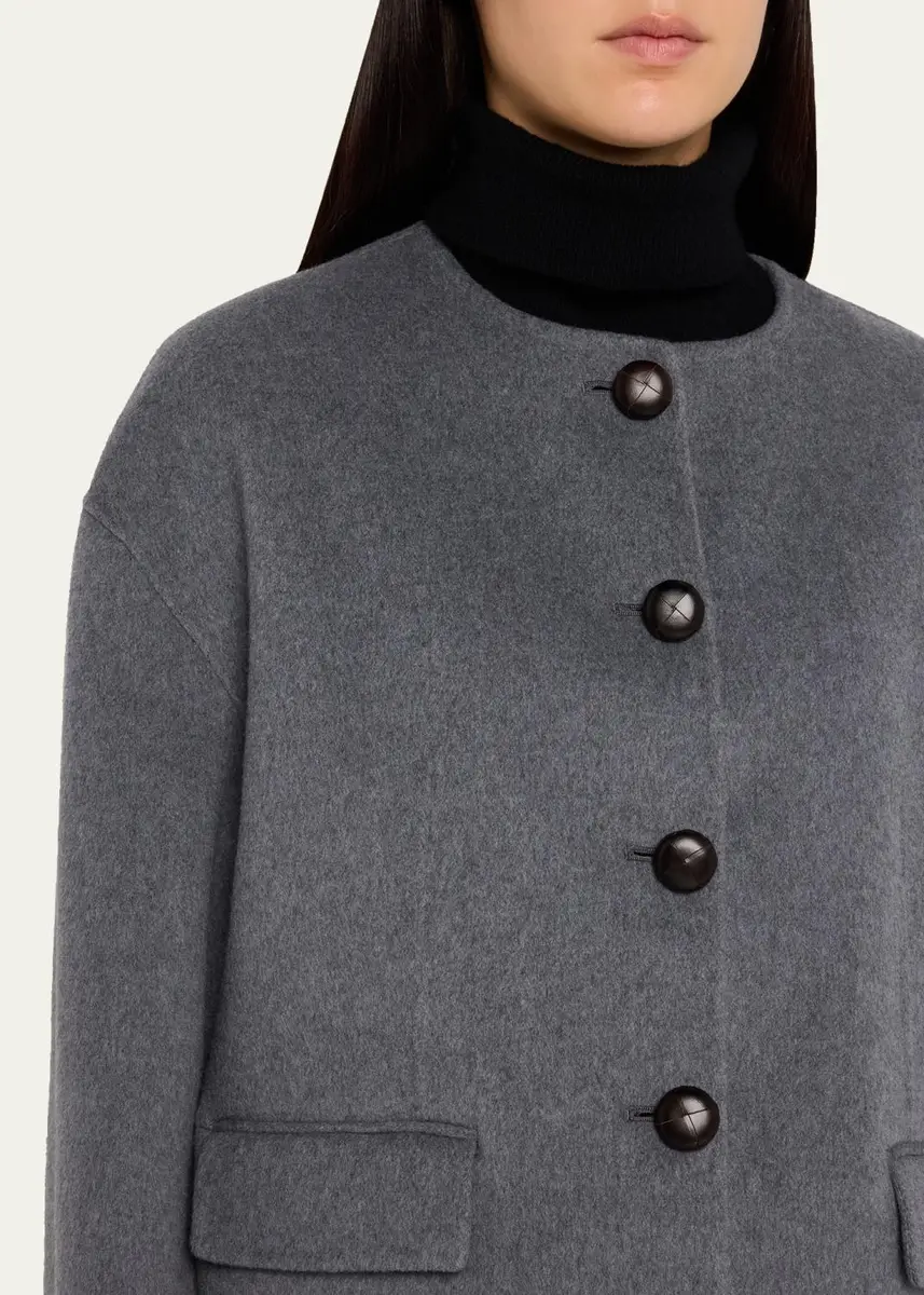 Veronica Beard Elaris Virgin Wool-Blend Crop Jacket | Thumbnail 5