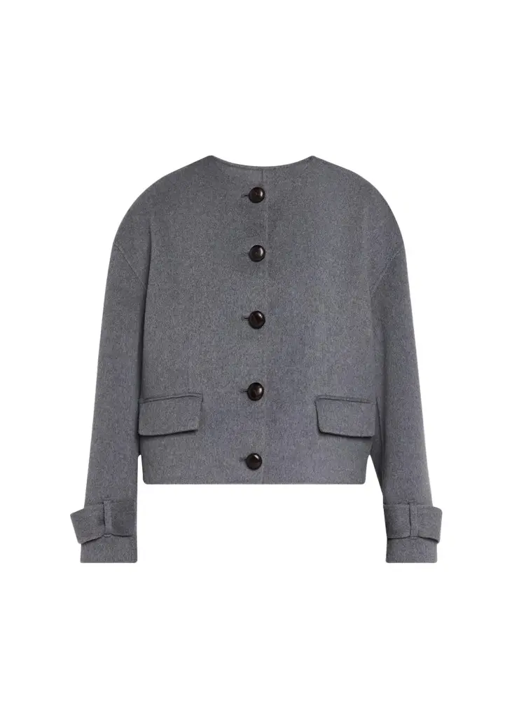 Elaris Virgin Wool-Blend Crop Jacket Elaris Virgin Wool-Blend Crop Jacket