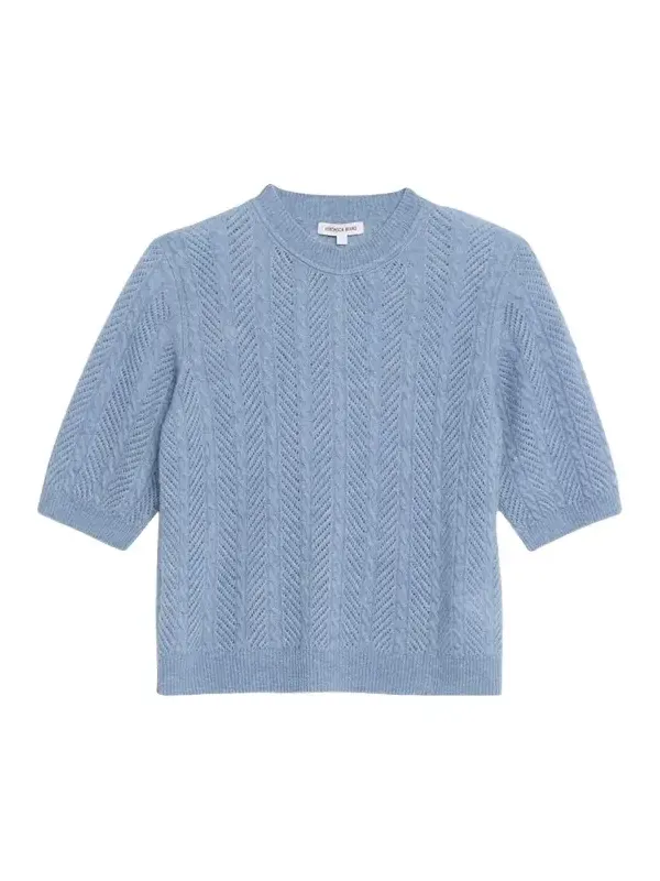 Shana Cable-Knit Crewneck Sweater Shana Cable-Knit Crewneck Sweater