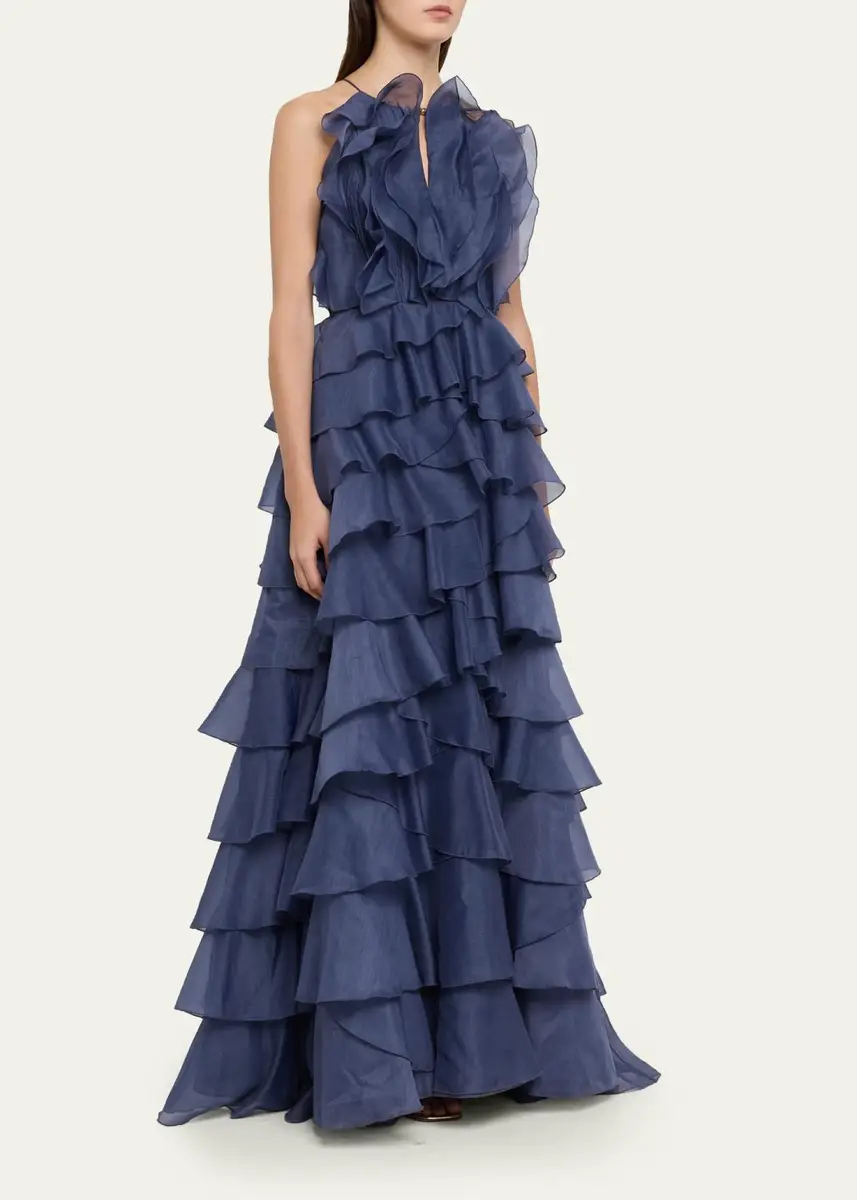 Aje Cleo Strapless Tiered Ruffle Gown | Thumbnail 4