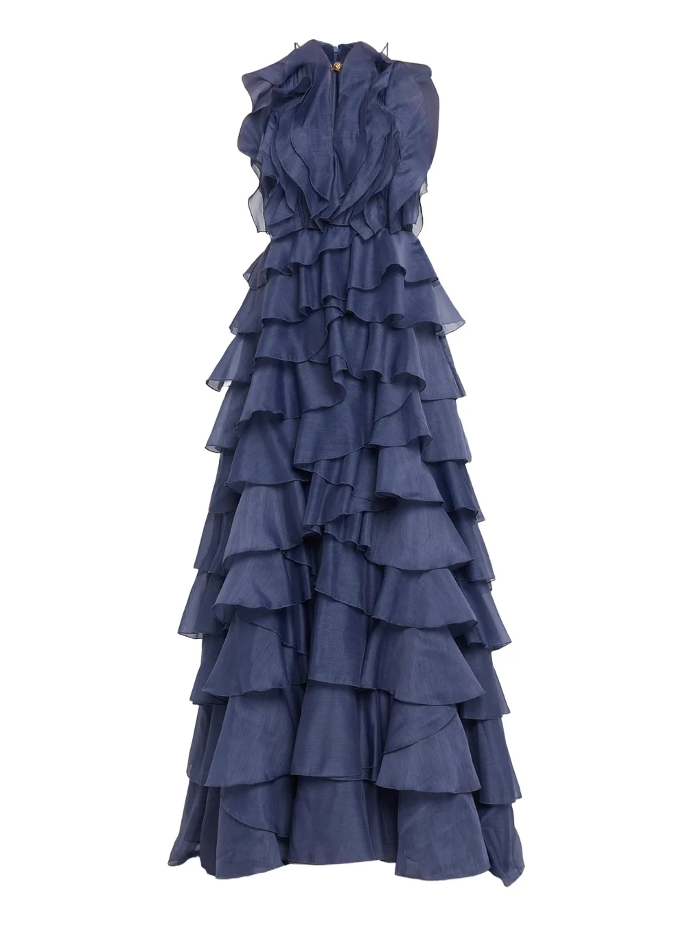 Aje Cleo Strapless Tiered Ruffle Gown