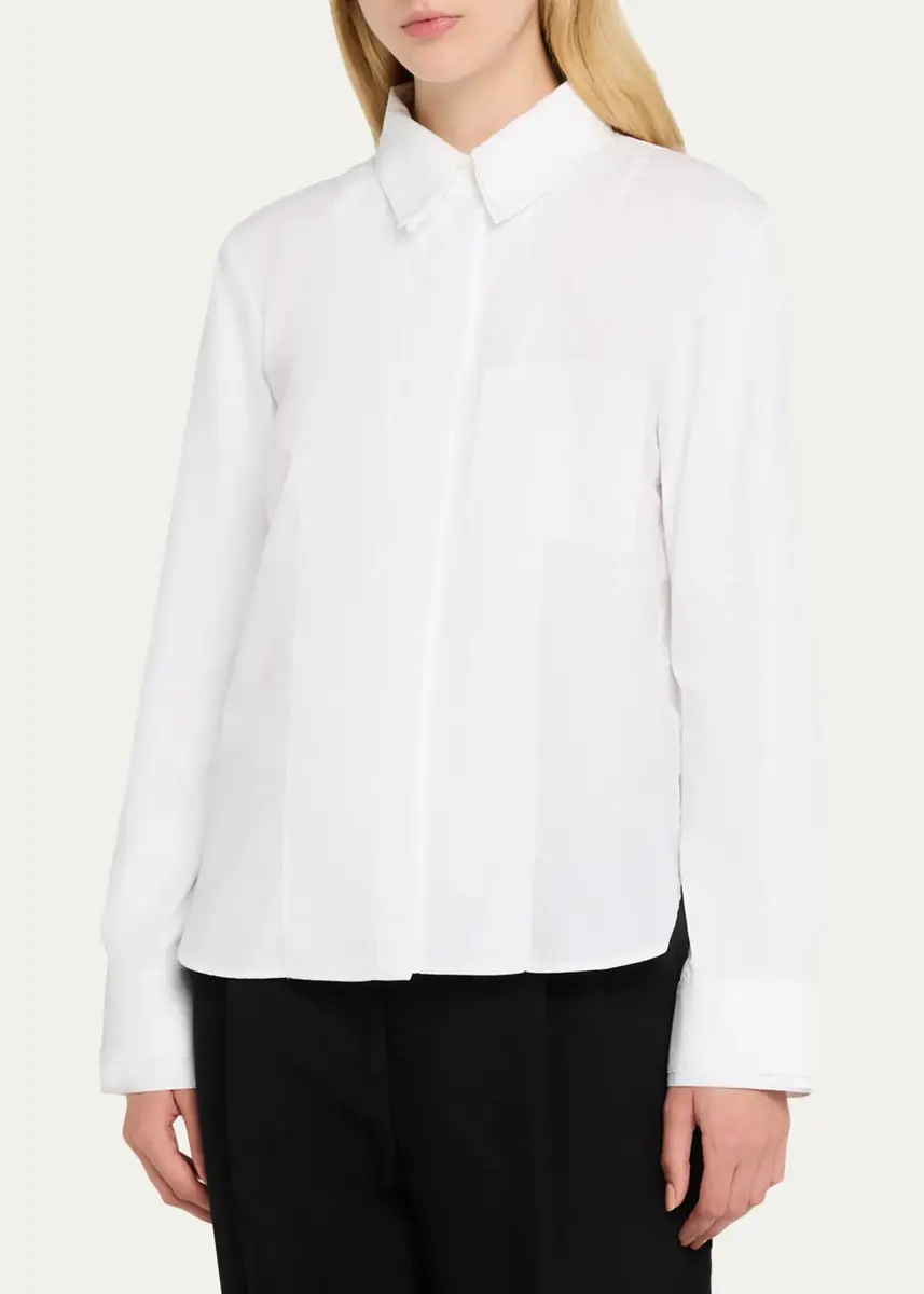 TWP Double-Layer Boyfriend Shirt in Superfine Cotton Shirting | Thumbnail 4 TWP Double-Layer Boyfriend Shirt in Superfine Cotton Shirting | Thumbnail 4
