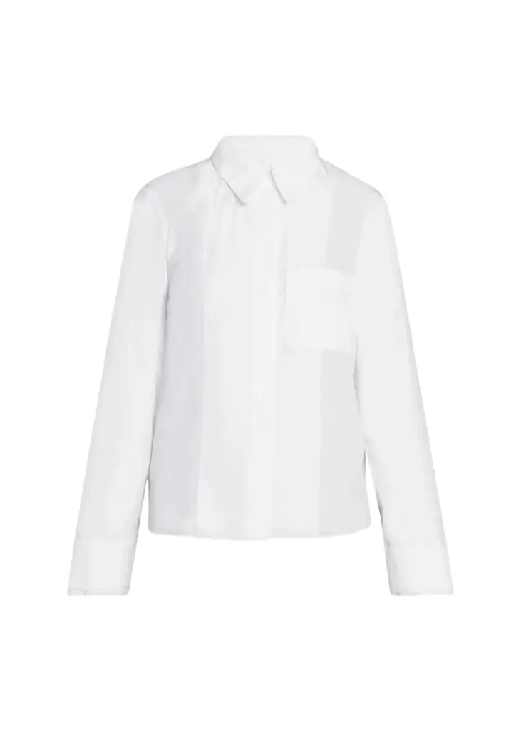 Double-Layer Boyfriend Shirt in Superfine Cotton Shirting Double-Layer Boyfriend Shirt in Superfine Cotton Shirting