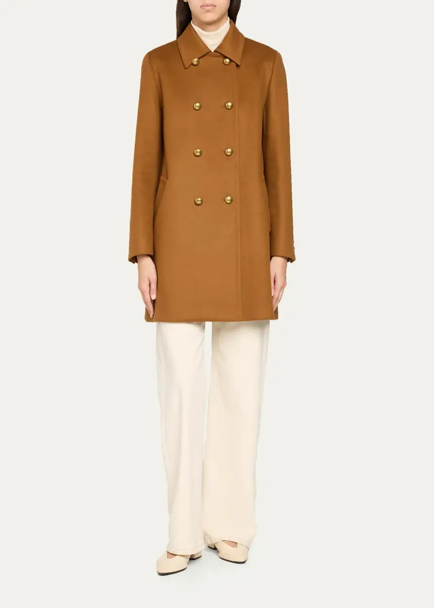 Max Mara High-Rise Brushed Wool Wide-Leg Trousers | Thumbnail 2 Max Mara High-Rise Brushed Wool Wide-Leg Trousers | Thumbnail 2