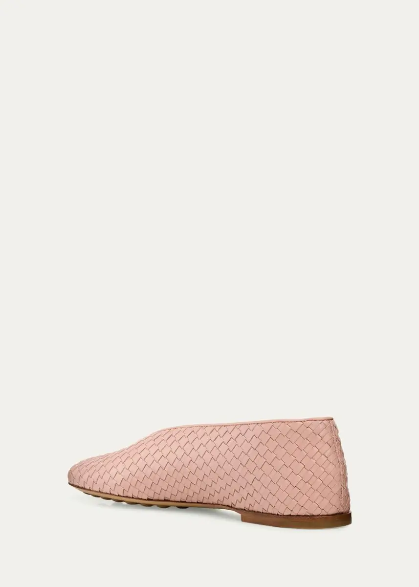Bottega Veneta Rosa Micro Woven Nappa Leather Ballerina Flats | Thumbnail 6