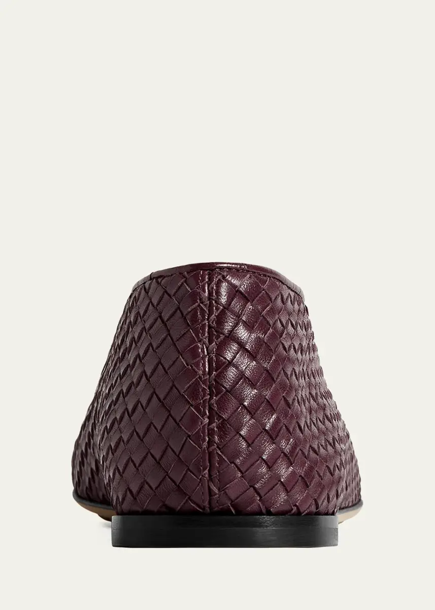Bottega Veneta Rosa Micro Woven Nappa Leather Ballerina Flats | Thumbnail 9