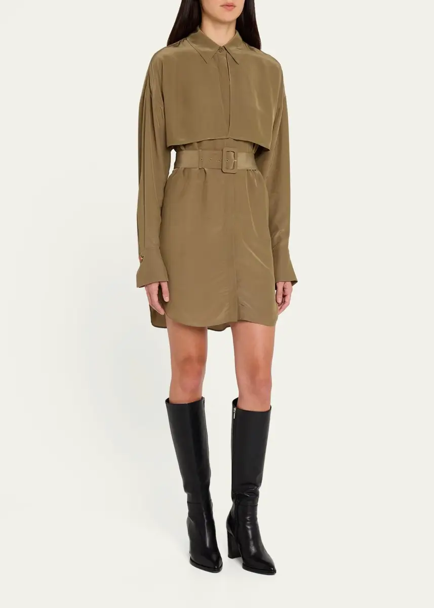 Veronica Beard Darlis Tunic Shirtdress | Thumbnail 4 Veronica Beard Darlis Tunic Shirtdress | Thumbnail 4