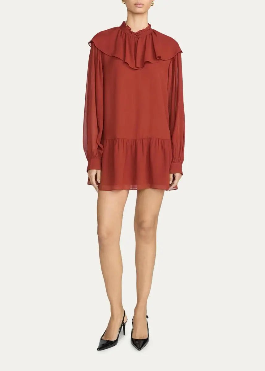 Frame The Silk Soiree Mini Dress | Thumbnail 2 Frame The Silk Soiree Mini Dress | Thumbnail 2