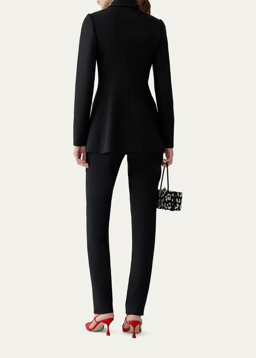 Carolina Herrera Long-Sleeve Stretch Wool Jacket | Thumbnail 3 Carolina Herrera Long-Sleeve Stretch Wool Jacket | Thumbnail 3