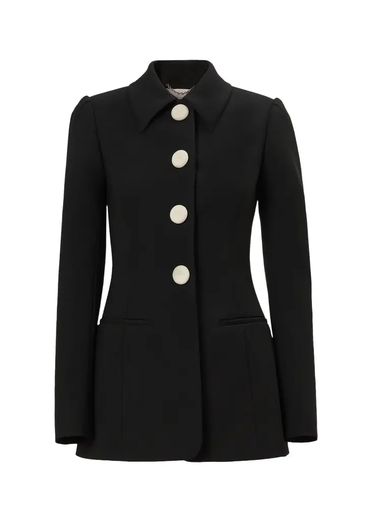 Long-Sleeve Stretch Wool Jacket Long-Sleeve Stretch Wool Jacket