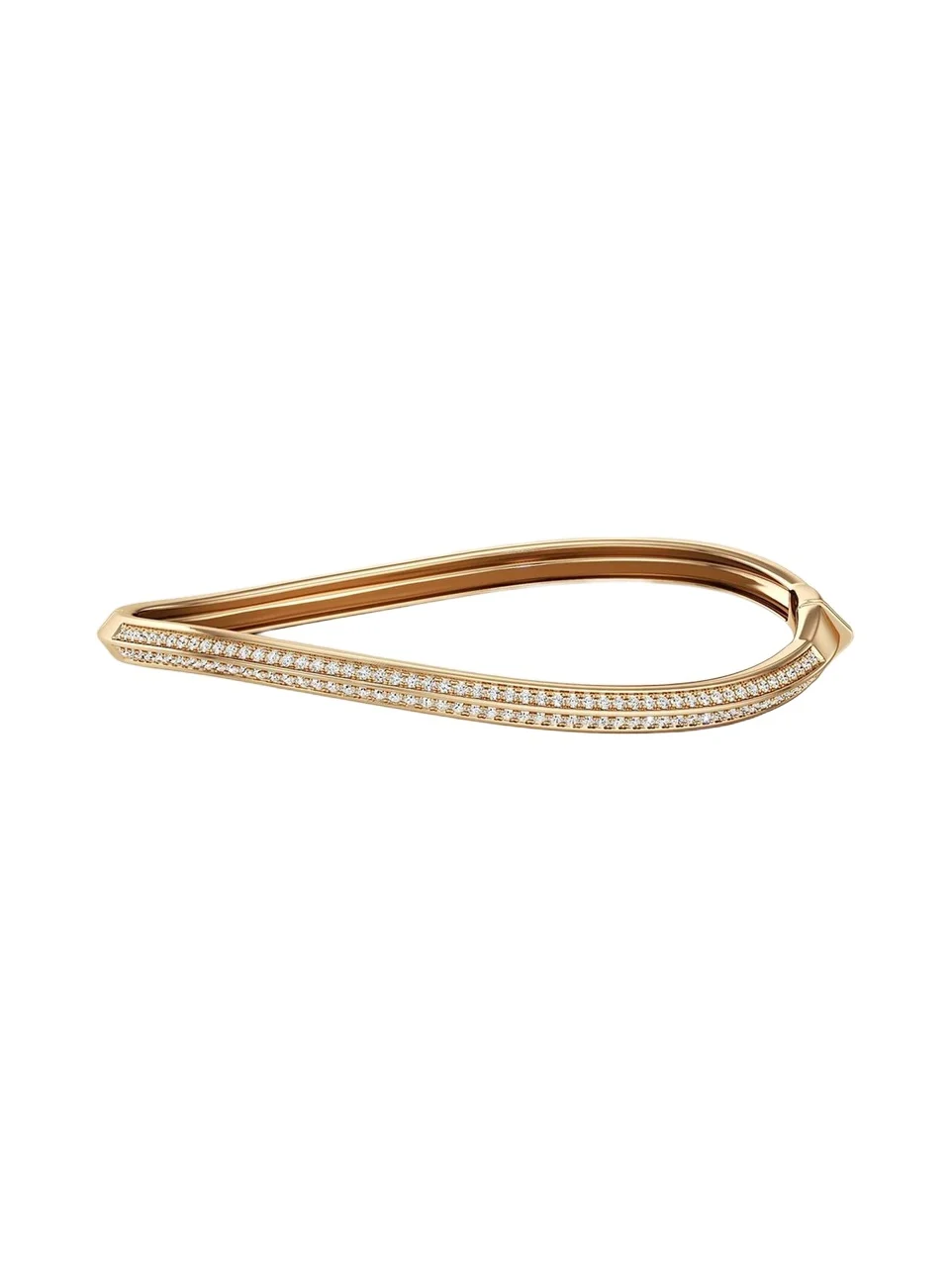 18K Yellow Gold Diamond Bangle Bracelet 18K Yellow Gold Diamond Bangle Bracelet