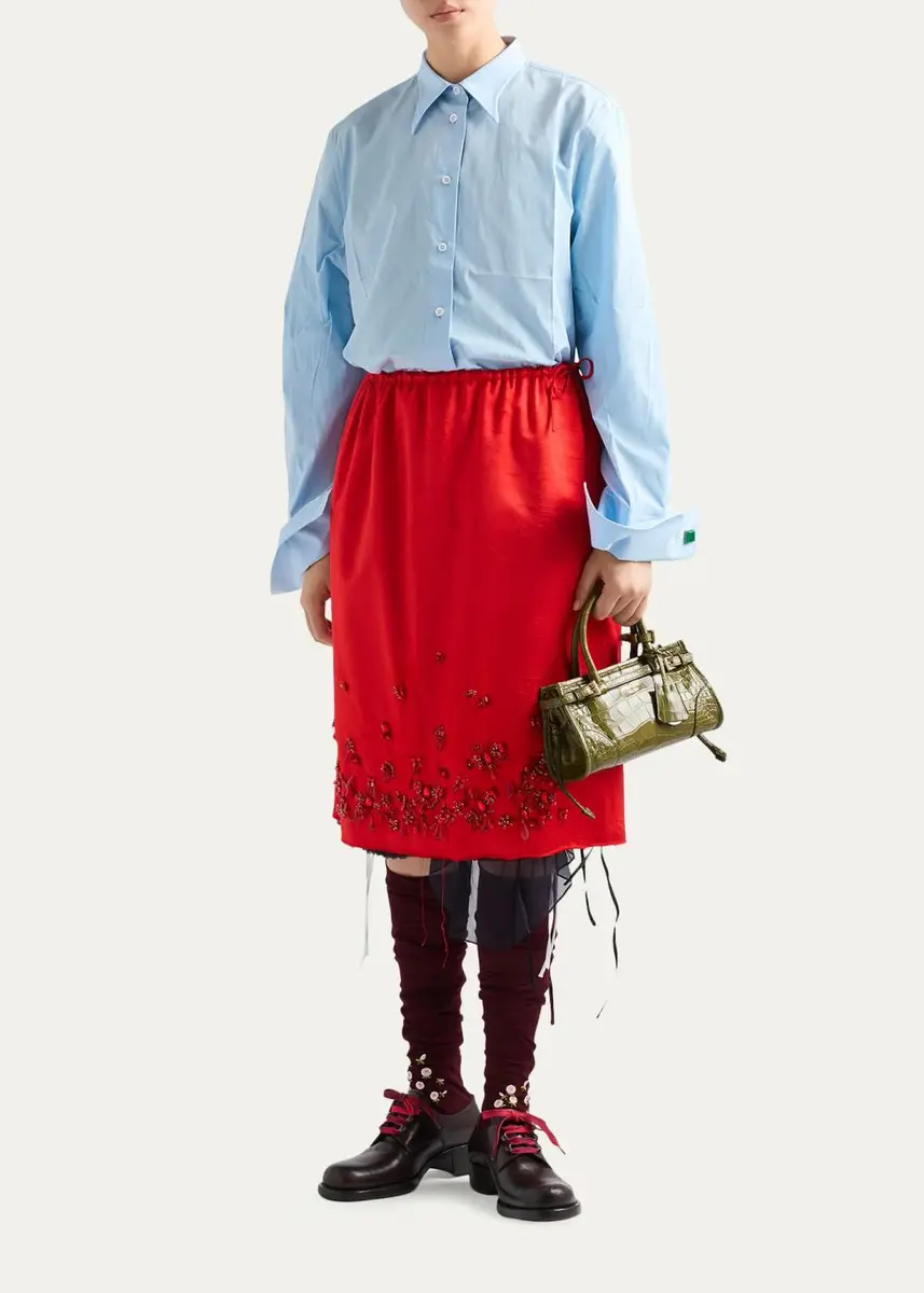 Prada Cotton Poplin Button-Down Shirt | Thumbnail 2 Prada Cotton Poplin Button-Down Shirt | Thumbnail 2