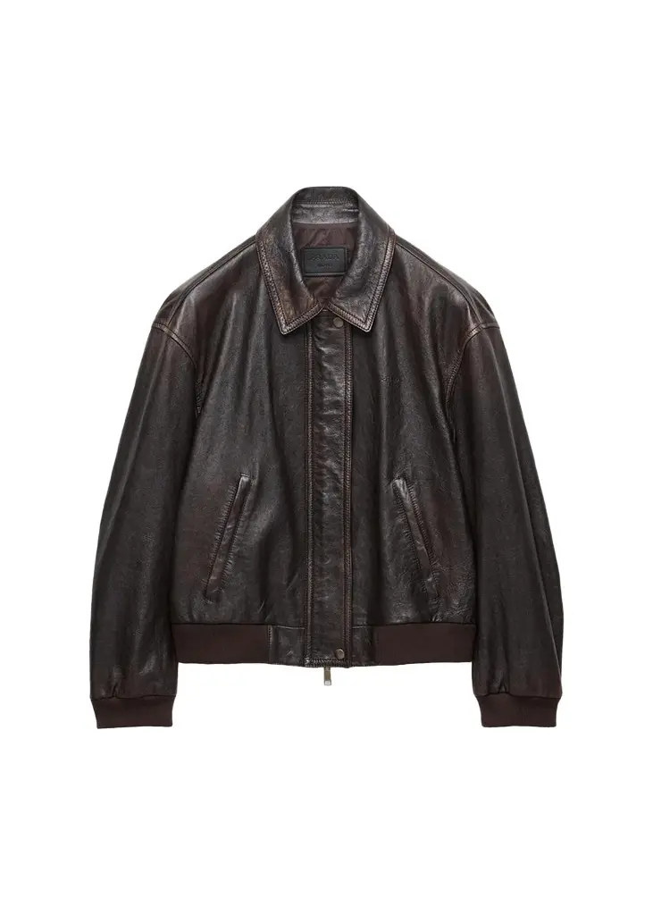 Leather Bomber Jacket Leather Bomber Jacket