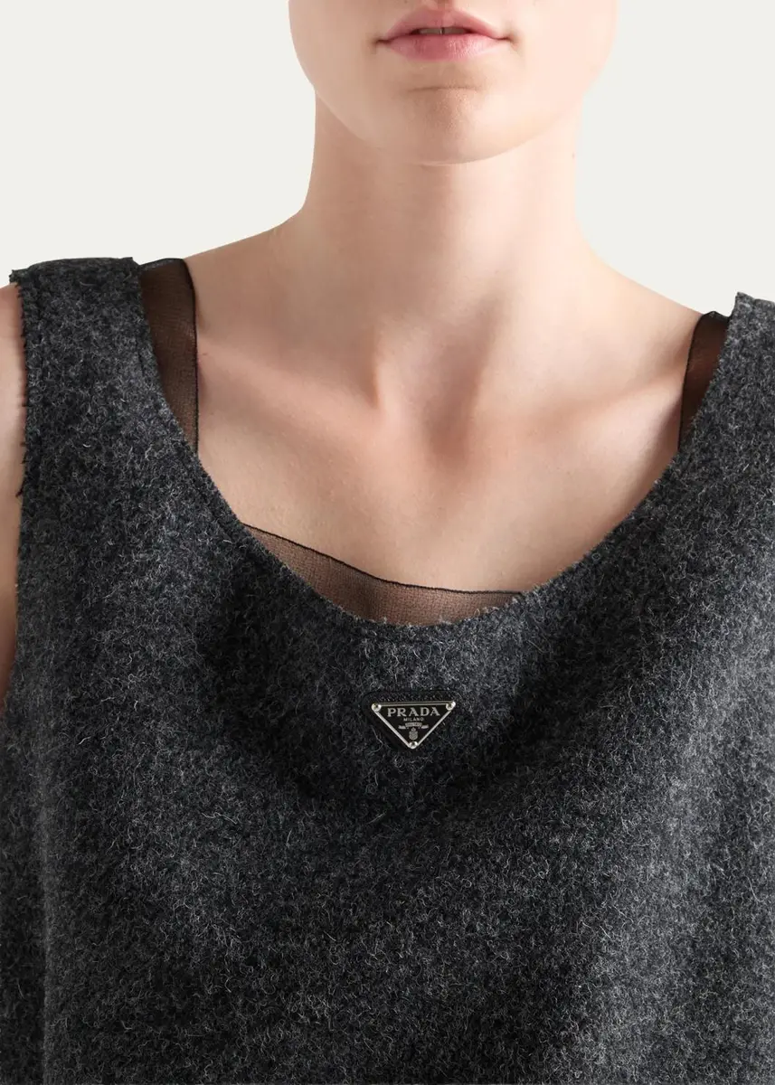 Prada Wool Scoop-Neck Sleeveless Top | Thumbnail 5 Prada Wool Scoop-Neck Sleeveless Top | Thumbnail 5