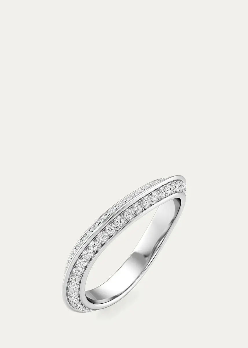 Bhansali 18K White Gold Diamond Band Ring | Thumbnail 3 Bhansali 18K White Gold Diamond Band Ring | Thumbnail 3