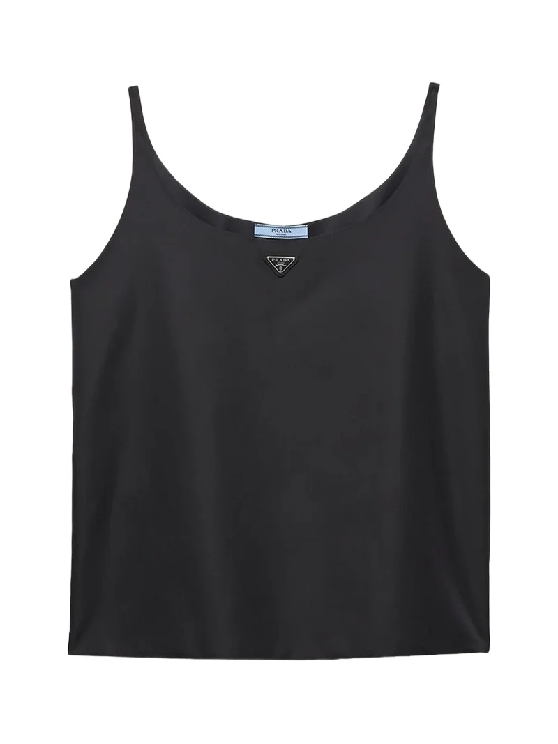Prada Re-Nylon Sleeveless Scoop-Neck Top