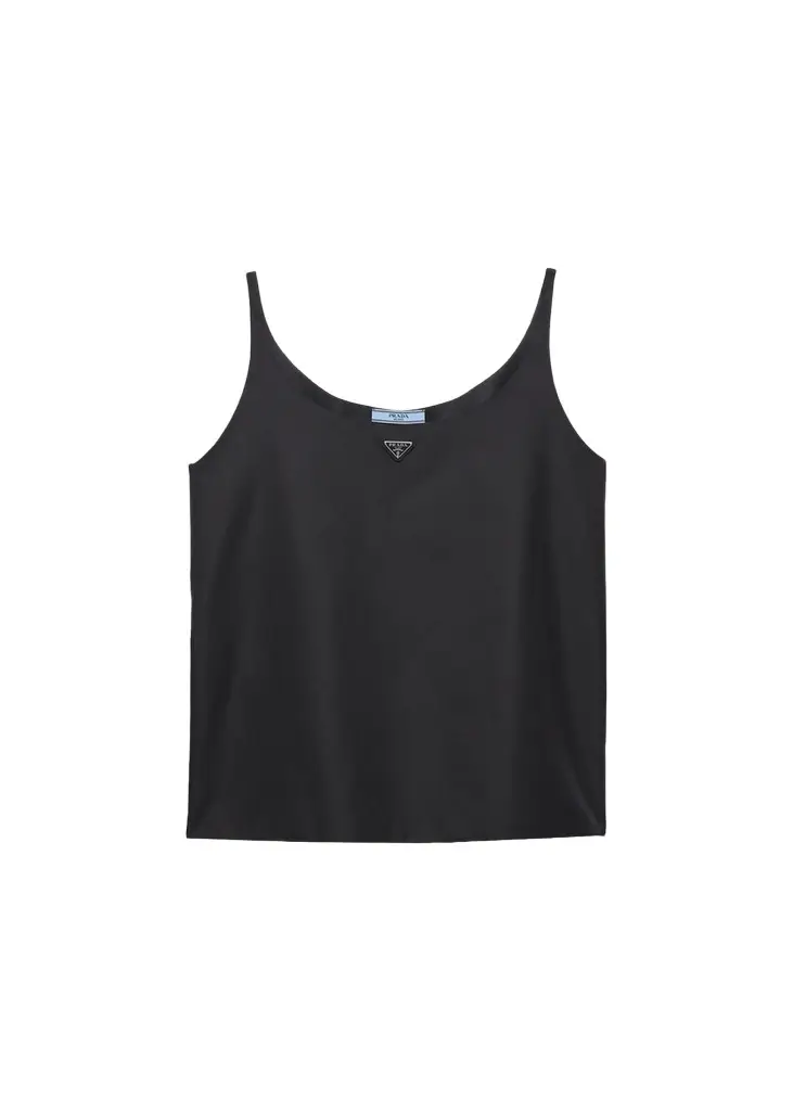 Re-Nylon Sleeveless Scoop-Neck Top Re-Nylon Sleeveless Scoop-Neck Top