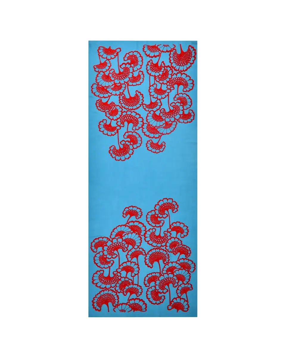 JANAVI INDIA Velour Bloom Merino Wool Scarf | Thumbnail 2