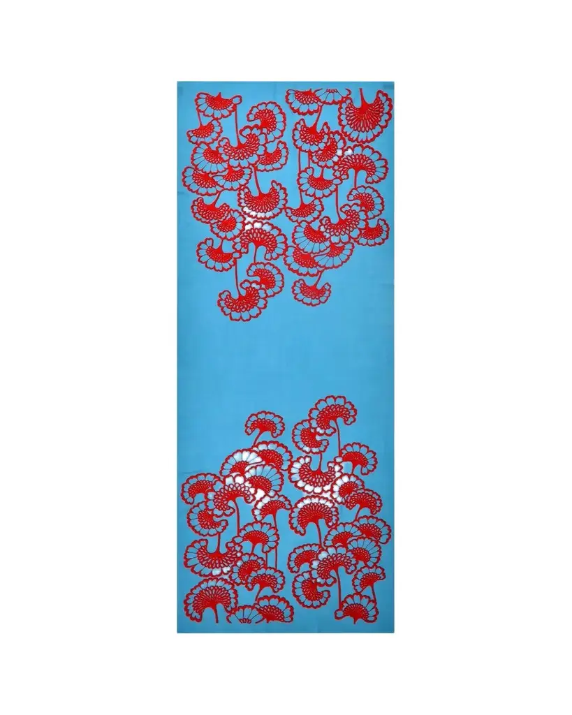 JANAVI INDIA Velour Bloom Merino Wool Scarf