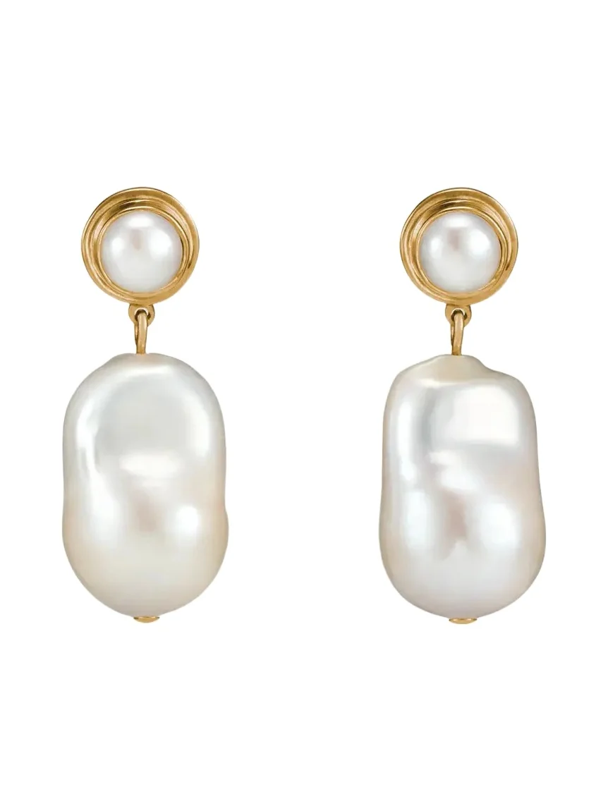 AGMES Delphine Earrings with Pearls