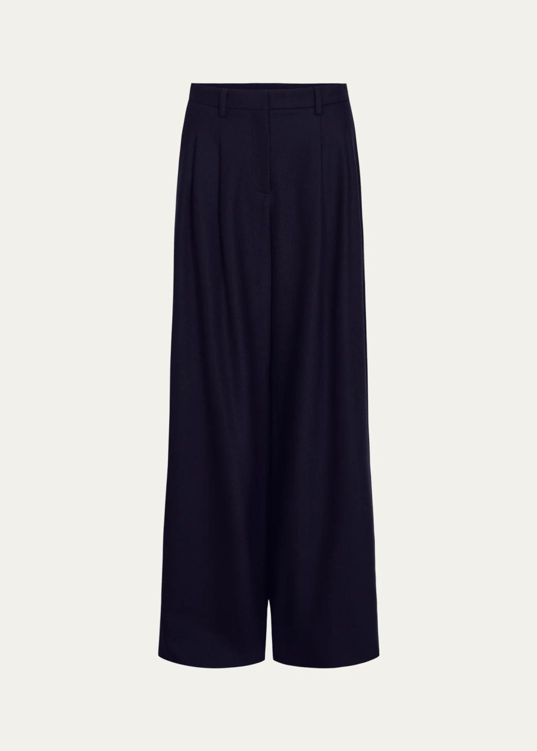 Avery Wool-Silk Blend Wide-Leg Pants Avery Wool-Silk Blend Wide-Leg Pants