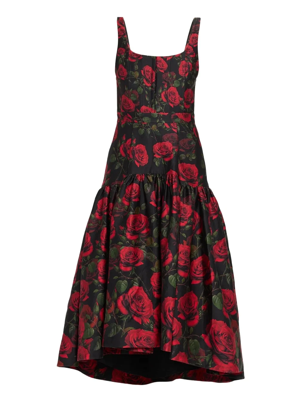 Alice + Olivia Diana Structured Midi Dress