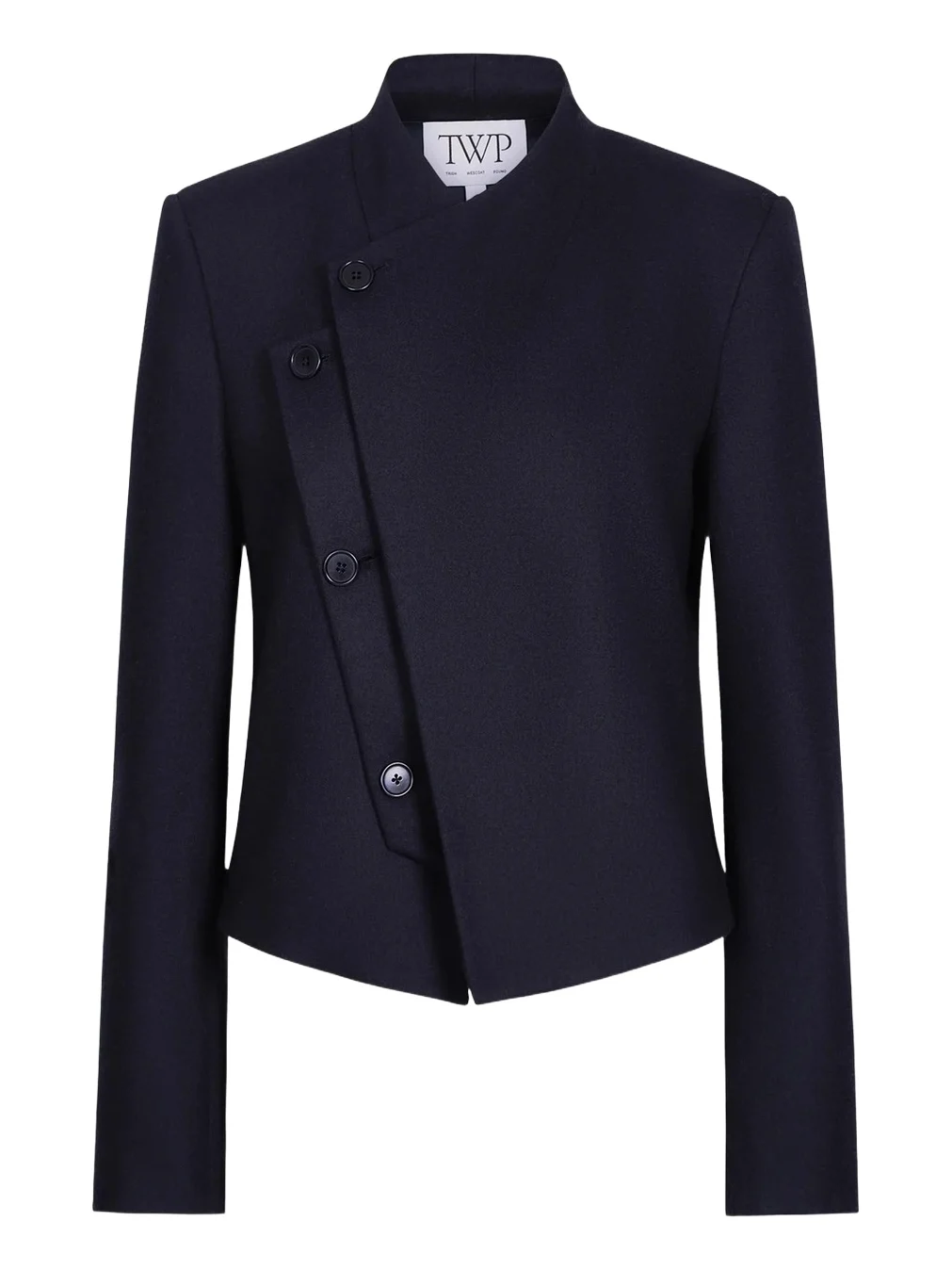 TWP Oli Asymmetric Wool-Blend Blazer