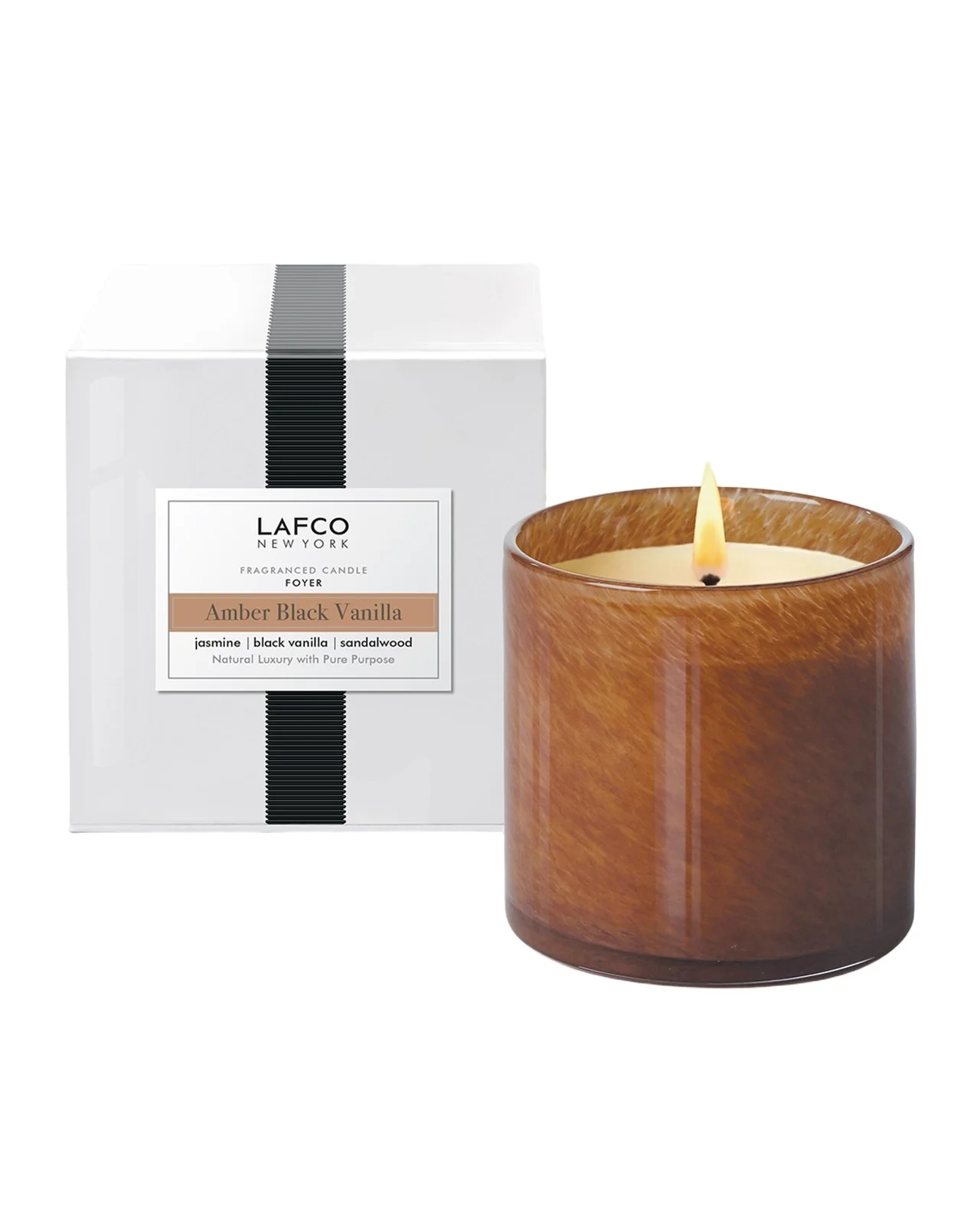 LAFCO New York Amber Black Vanilla Signature 15.5oz Candle