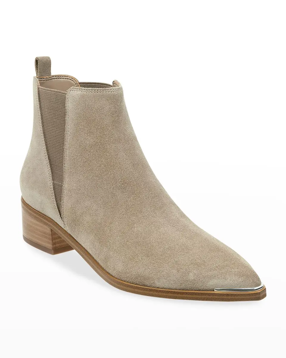 Marc Fisher LTD Yale Leather Pointed Chelsea Booties | Thumbnail 2