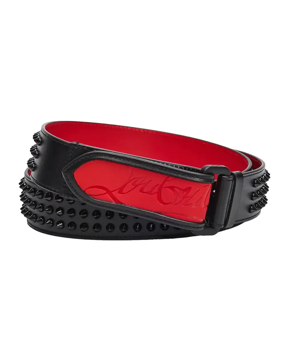 Christian Louboutin Men's Loubi Sneaker Spiked Belt | Thumbnail 3 Christian Louboutin Men's Loubi Sneaker Spiked Belt | Thumbnail 3