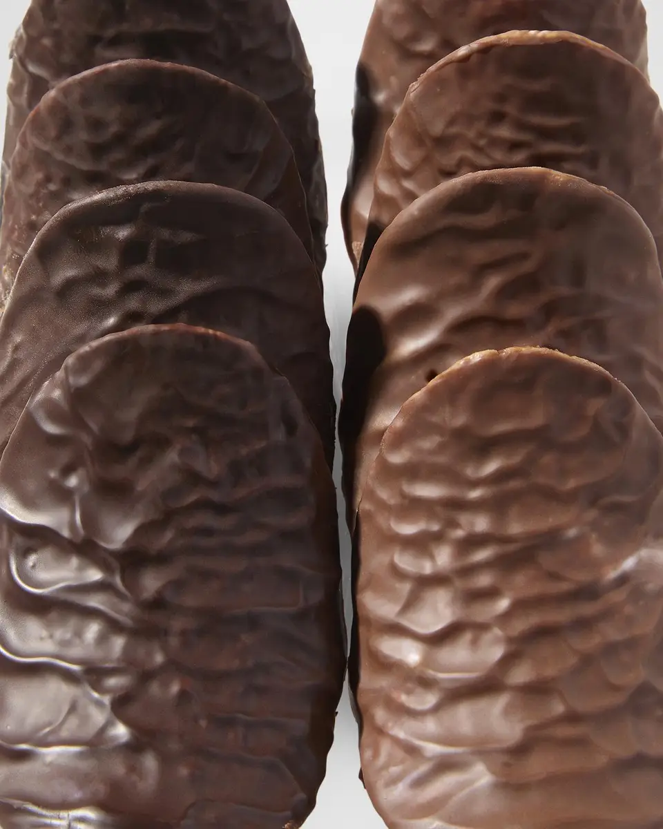 Neiman Marcus Dark & Milk Chocolate Potato Crisp Duo | Thumbnail 2 Neiman Marcus Dark & Milk Chocolate Potato Crisp Duo | Thumbnail 2
