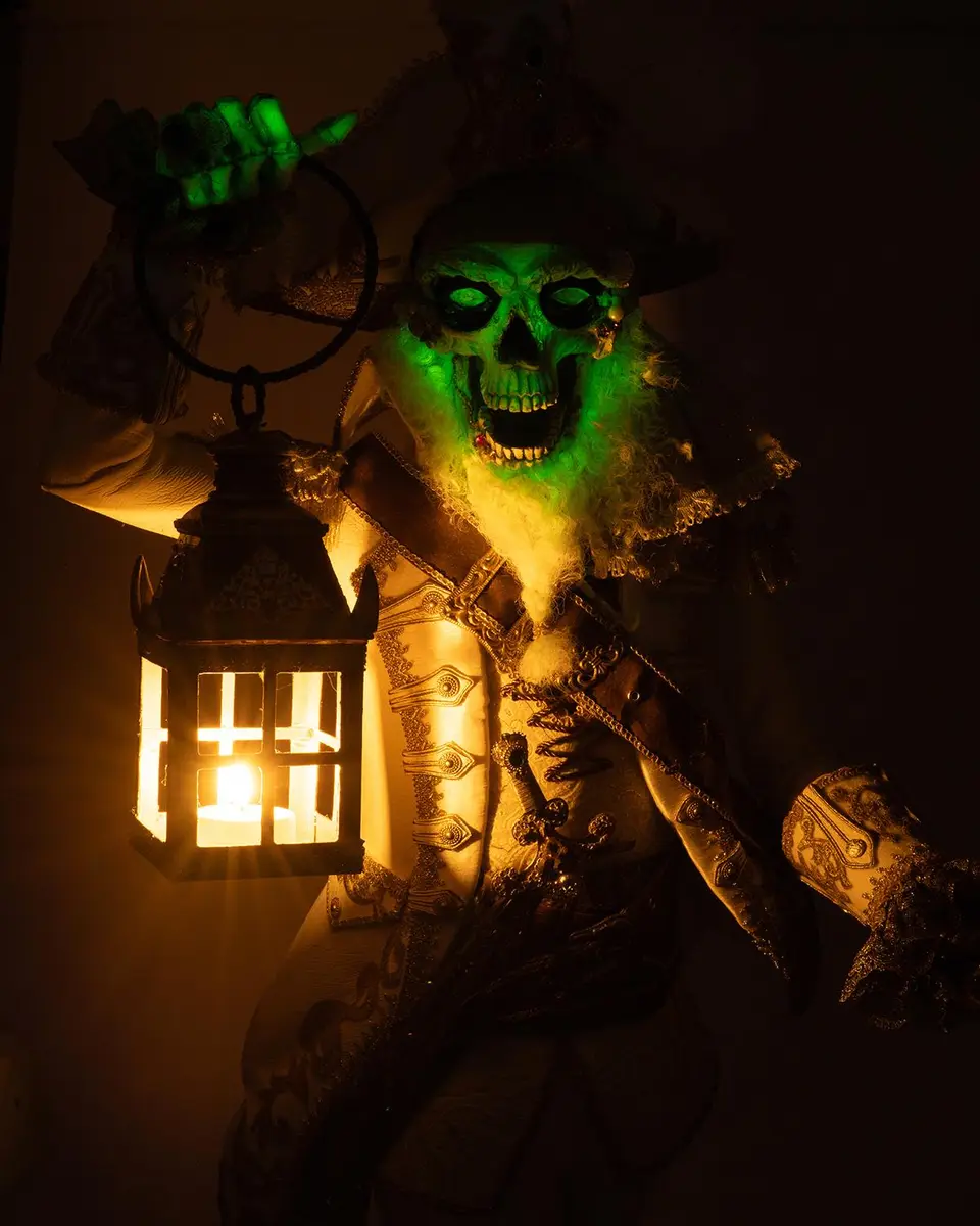 Katherine 's Collection Captain Skully Swashbuckler with Lantern Halloween Wall Piece | Thumbnail 2