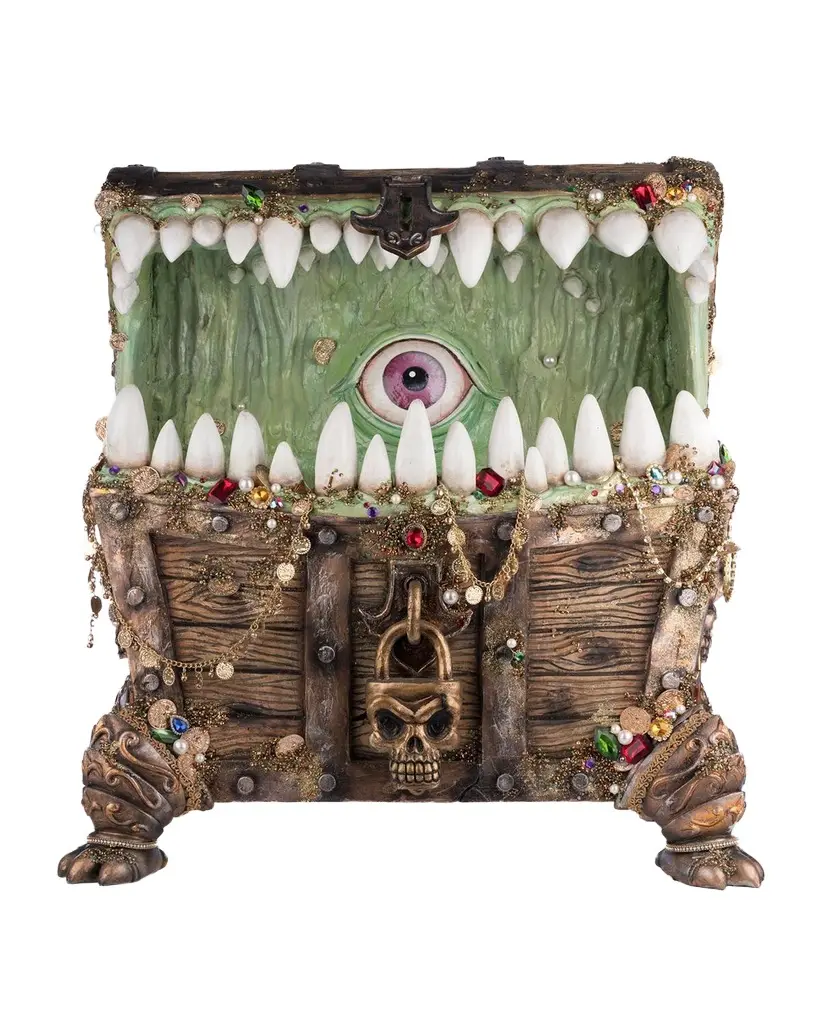 Katherine 's Collection Chester the Treasure Chest Halloween Candy Container