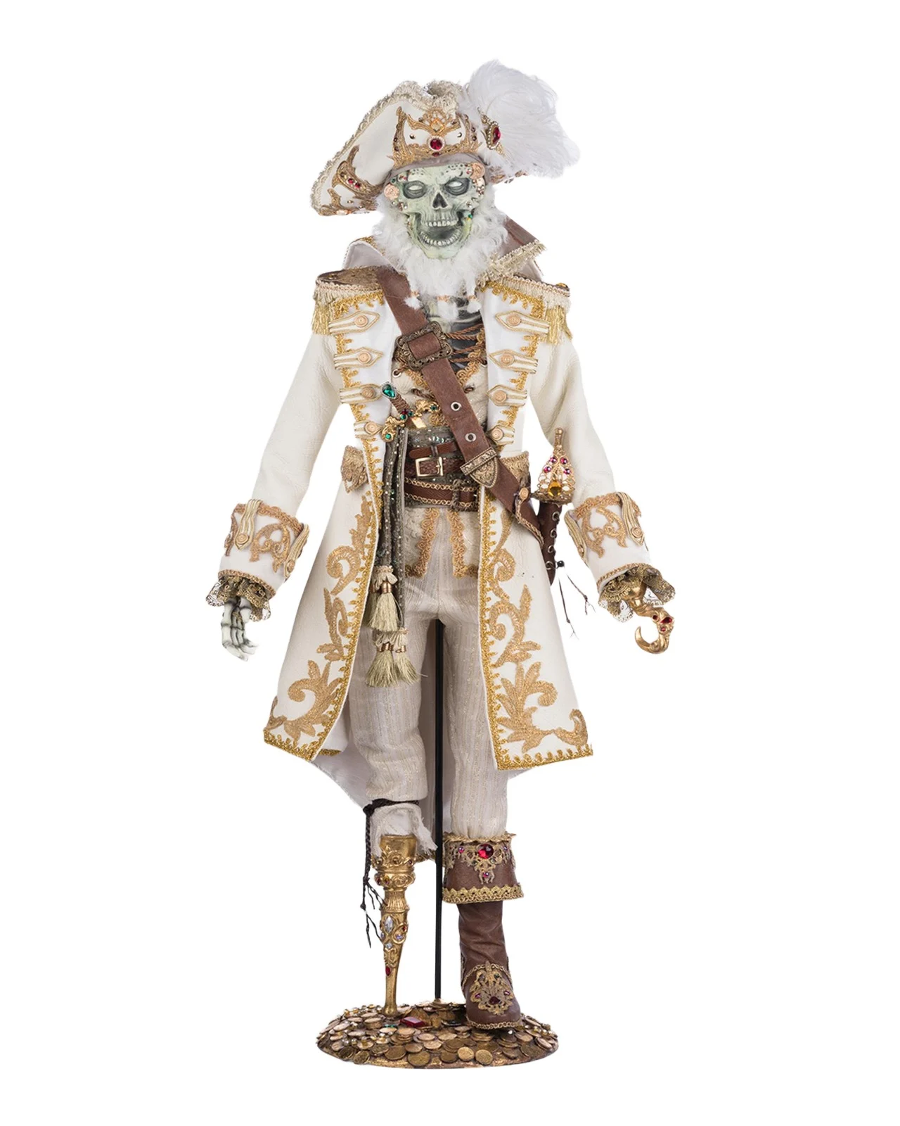 Katherine 's Collection Captain Skully Swashbuckler Halloween Figurine, 38"
