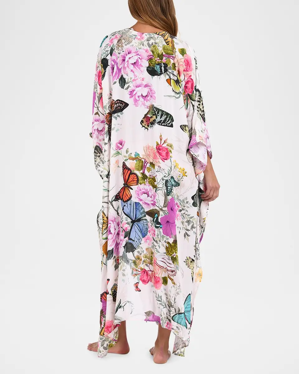 L'Agence Kara Butterfly Maxi Kimono | Thumbnail 3