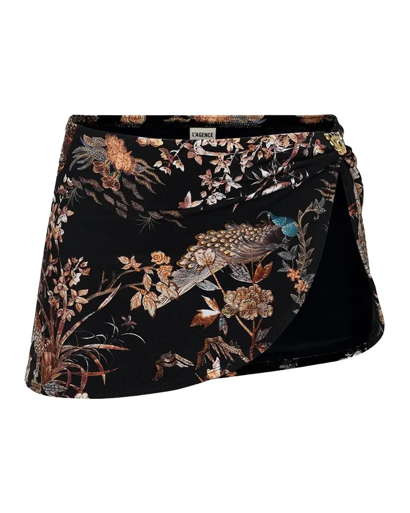 L'Agence Coco Jungle High-Waist Skirt