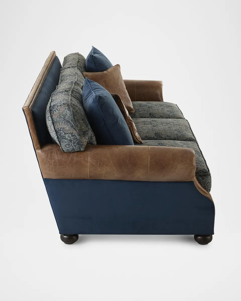 Old Hickory Tannery Brazos Upholstered Leather Sofa, 94.5" | Thumbnail 3