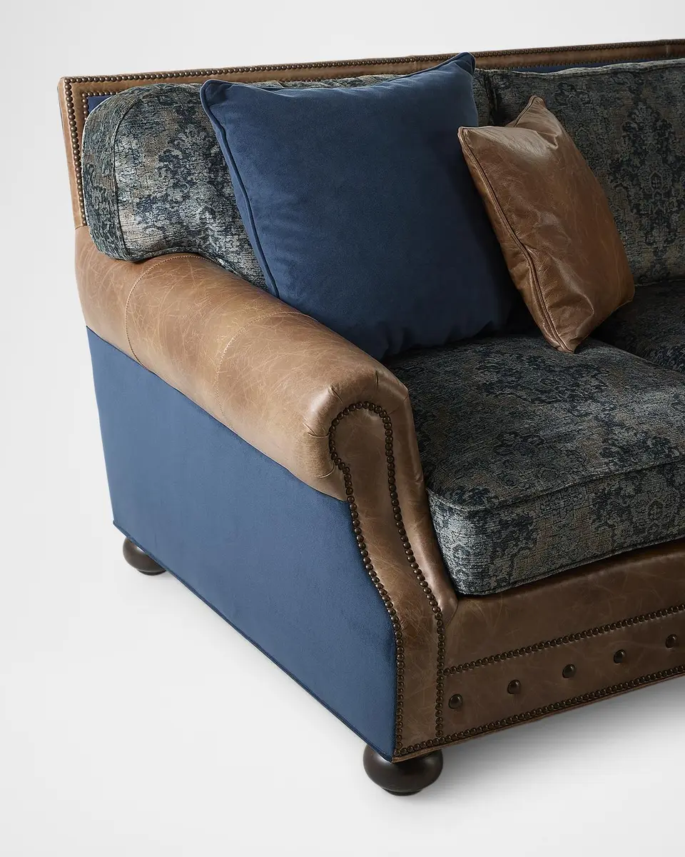 Old Hickory Tannery Brazos Upholstered Leather Sofa, 94.5" | Thumbnail 6